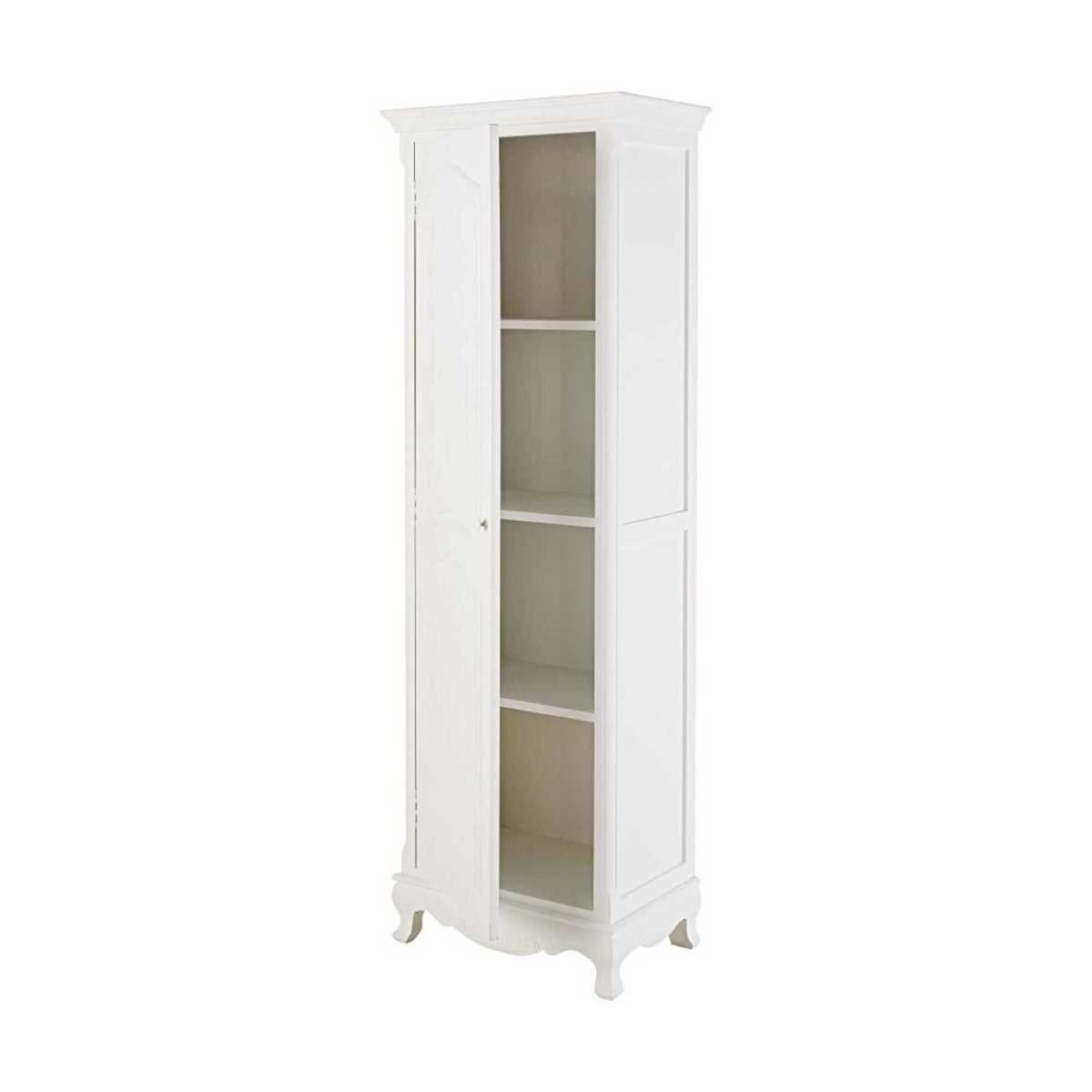 Paulownia wood Bonnetiere wardrobe in white Joséphine – image 2