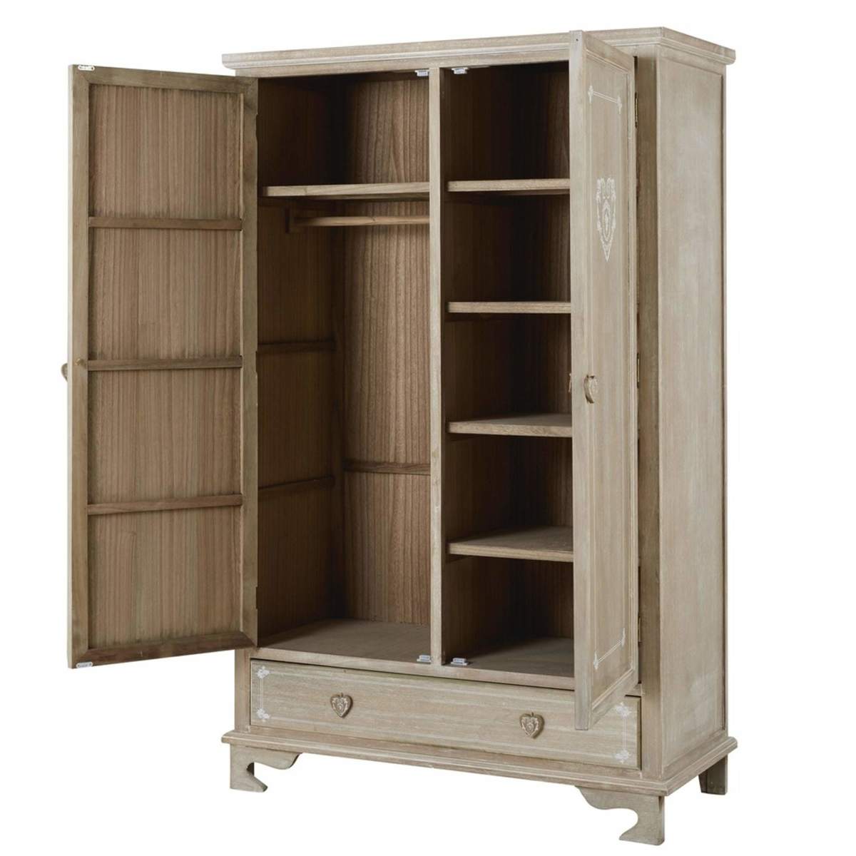 Greyed Paulownia Wood Closet Camille – image 3