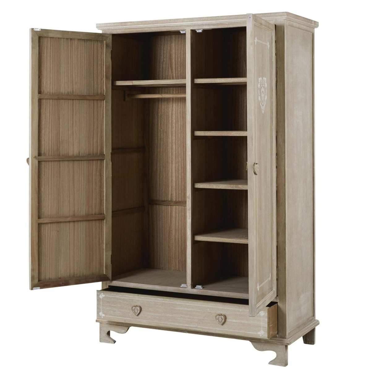 Greyed Paulownia Wood Closet Camille – image 4