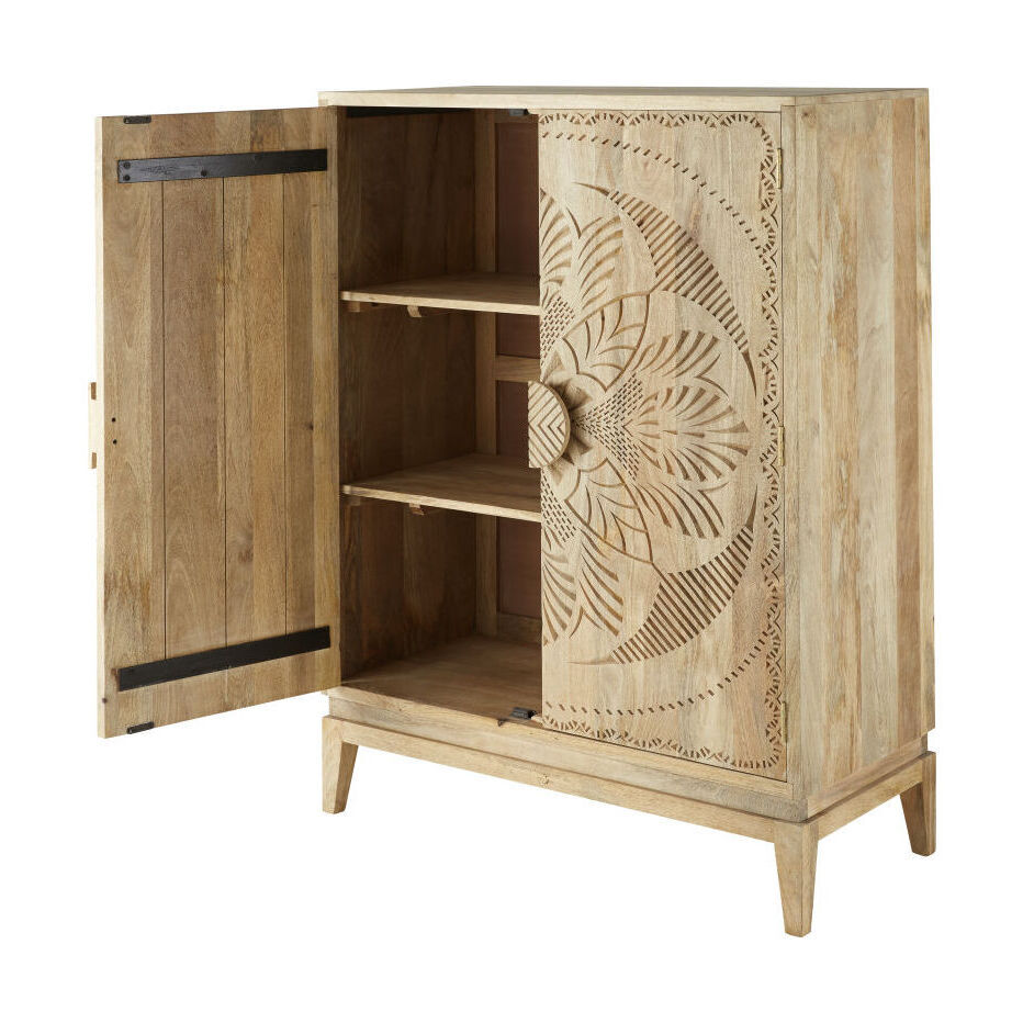 Engraved wardrobe with 2 doors – image 2