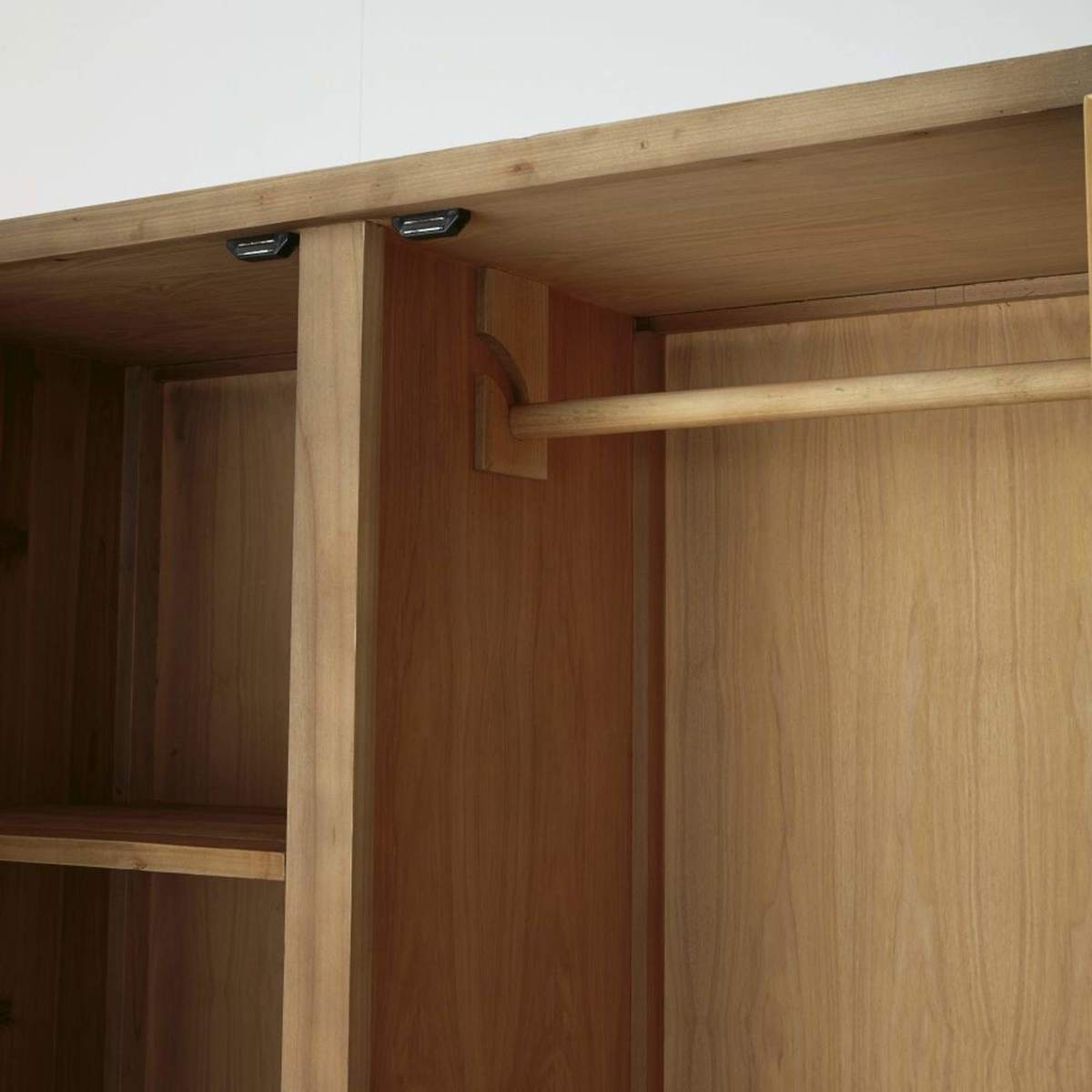 Recycled Pine 2-Door 2-Drawer Wardrobe Cappadoce – image 4