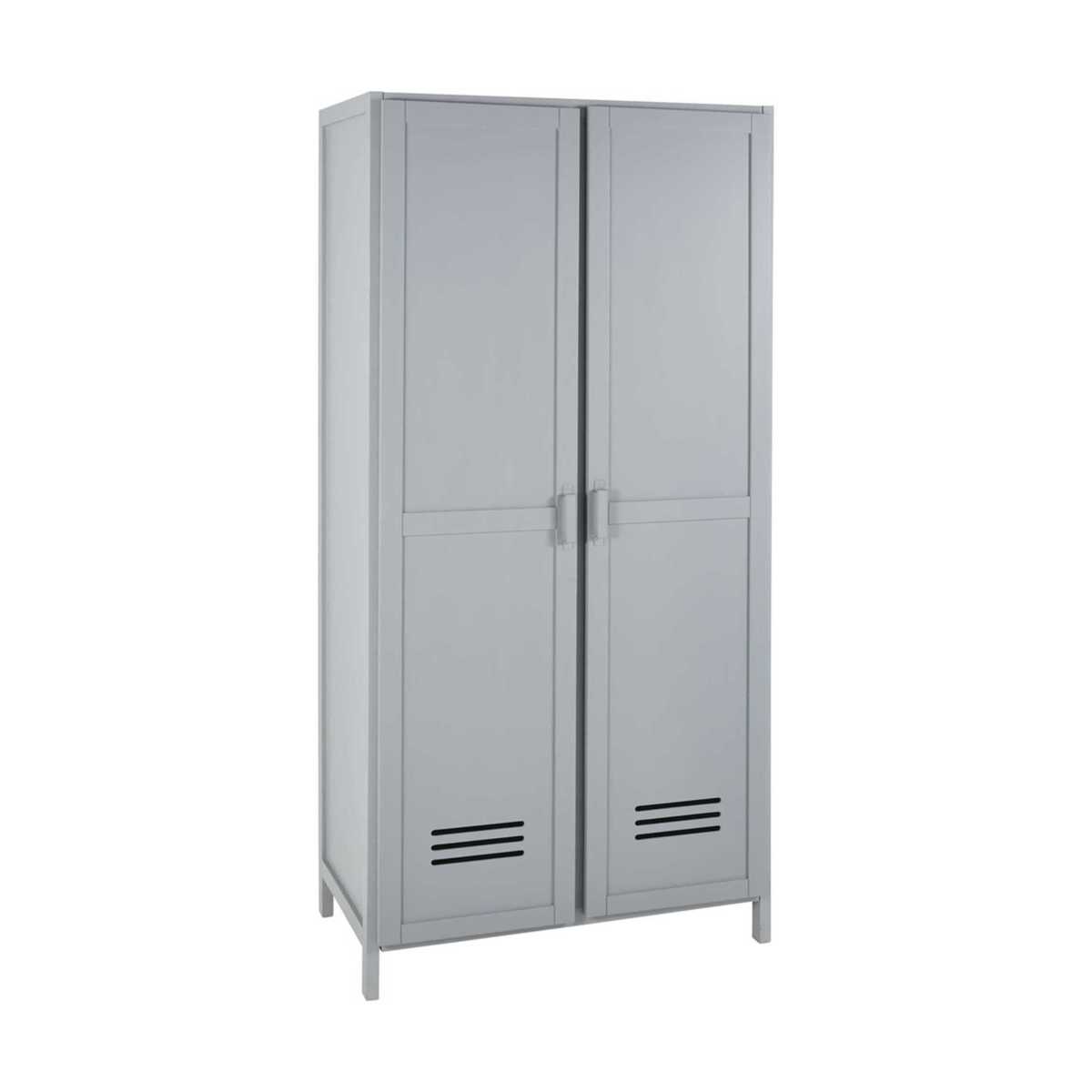 Grey Pine 2-Door Wardrobe Petit Bolide – image 2