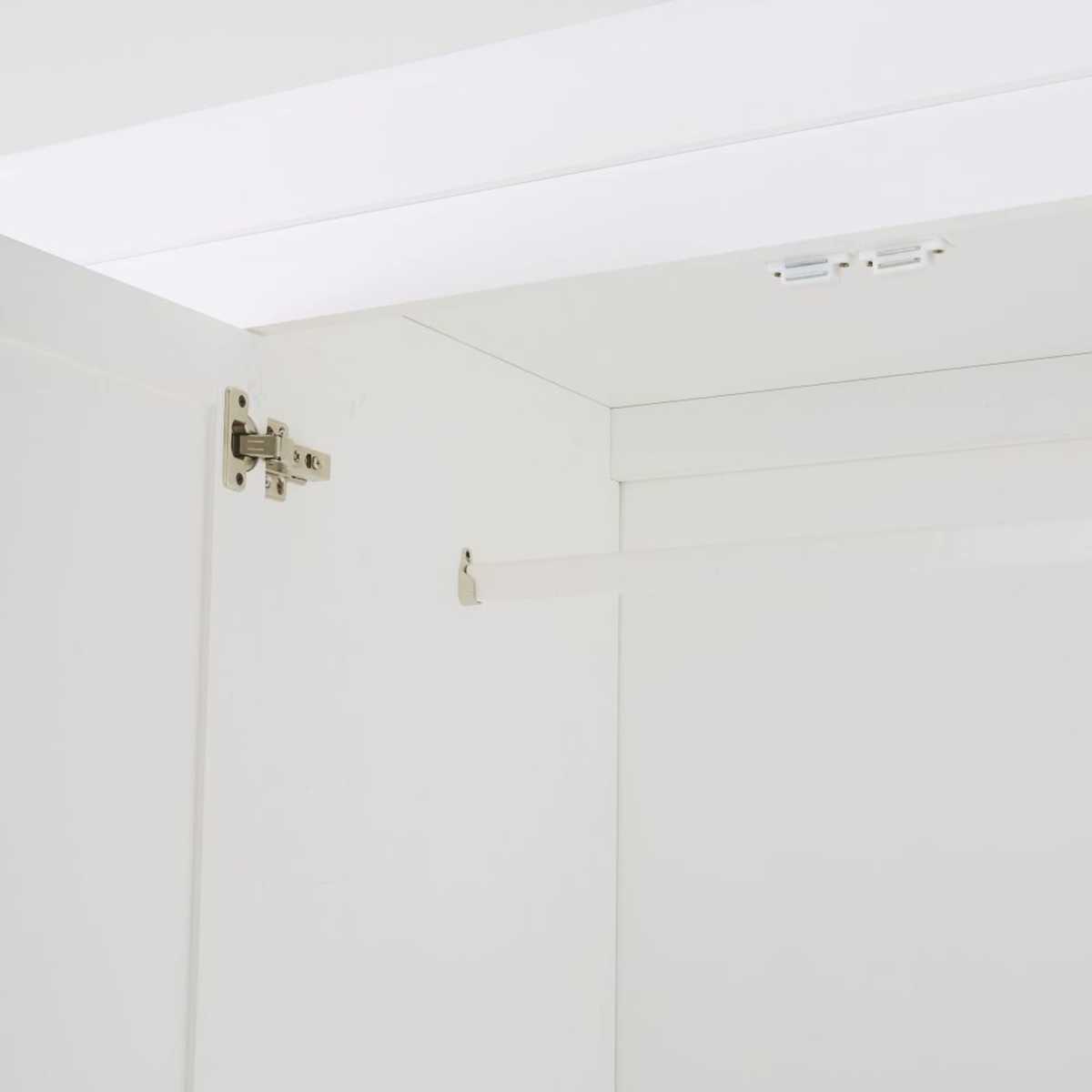 White 4-Door 4-Drawer Wardrobe Newport – image 4
