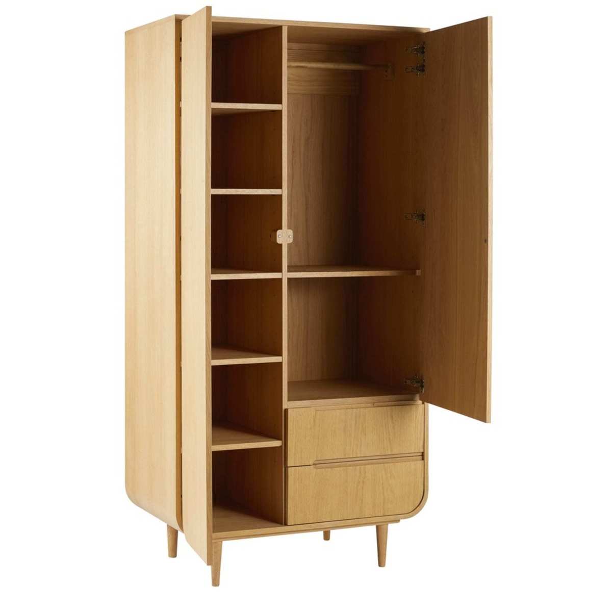 2-Door 2-Drawer Wardrobe Sunberry – image 3