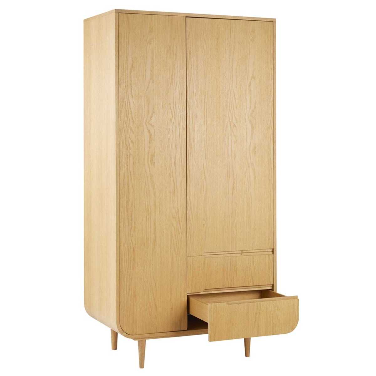 2-Door 2-Drawer Wardrobe Sunberry – image 4