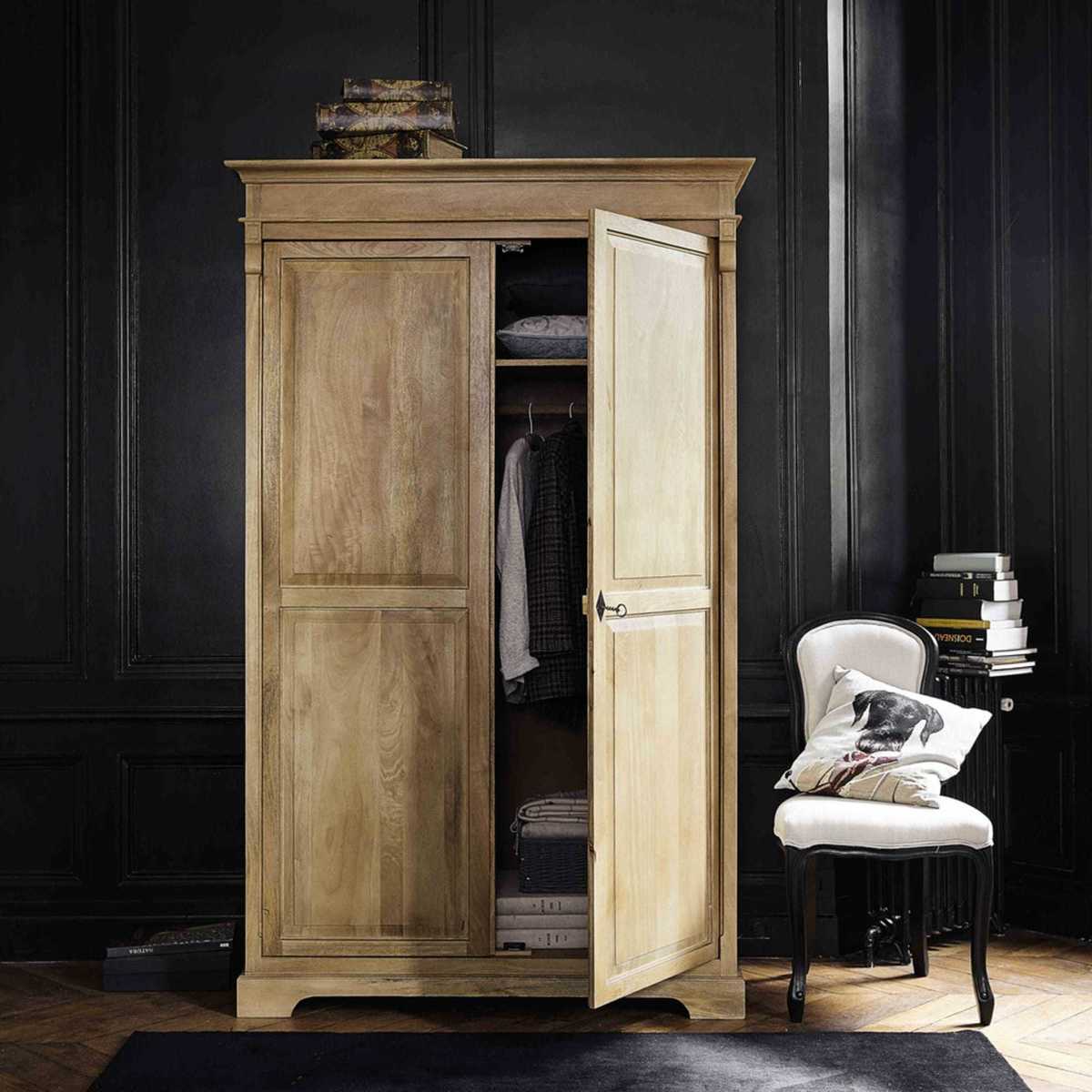 Mango wood wardrobe Naturaliste – image 4
