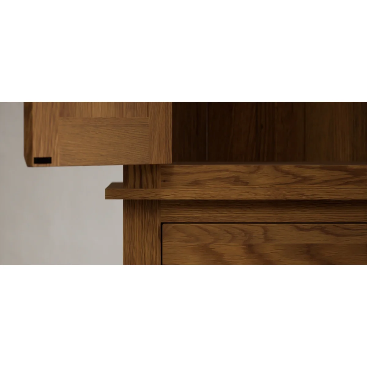 Harrogate Rustic Solid Oak Double Wardrobe – image 11