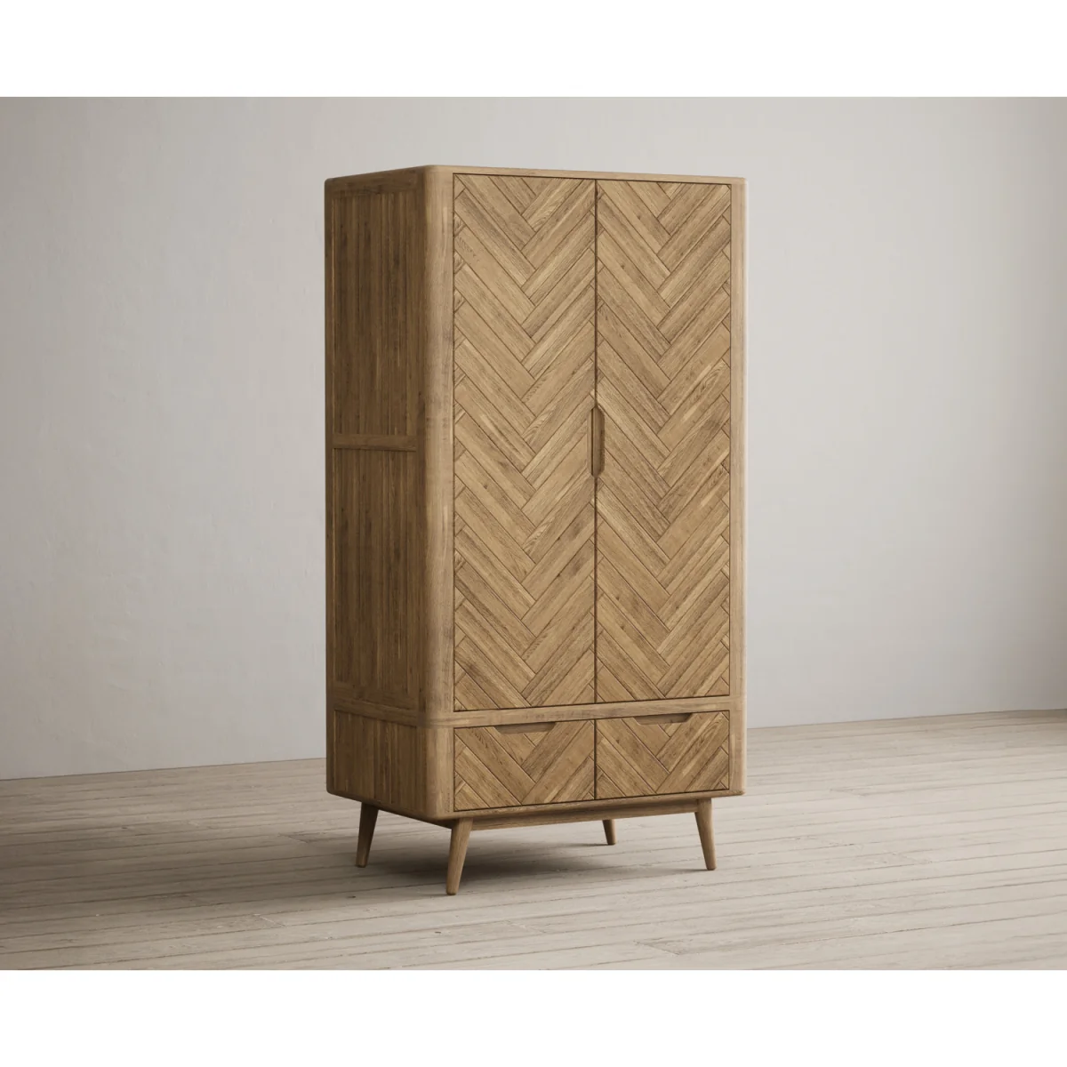 Parven Solid Oak Double Wardrobe – image 4