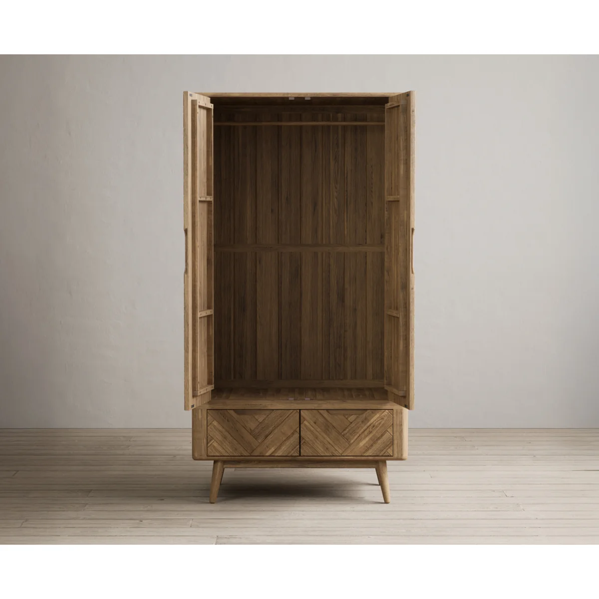 Parven Solid Oak Double Wardrobe – image 5