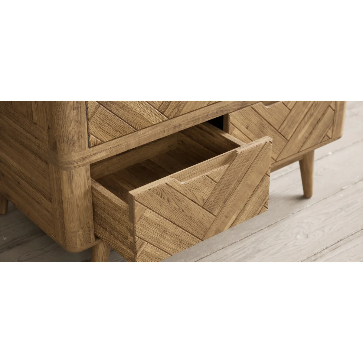 Parven Solid Oak Double Wardrobe – image 9