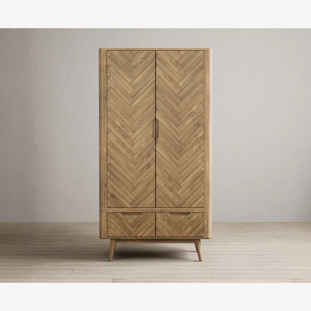 Parven Solid Oak Double Wardrobe – image 1