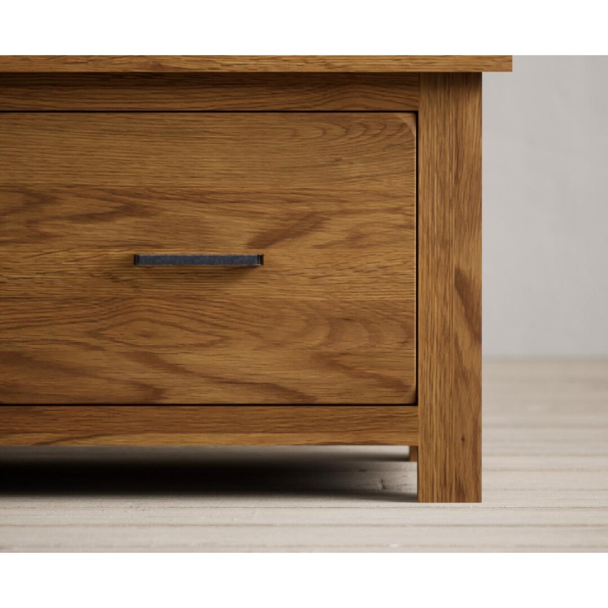 Harrogate Rustic Solid Oak Triple Wardrobe – image 7