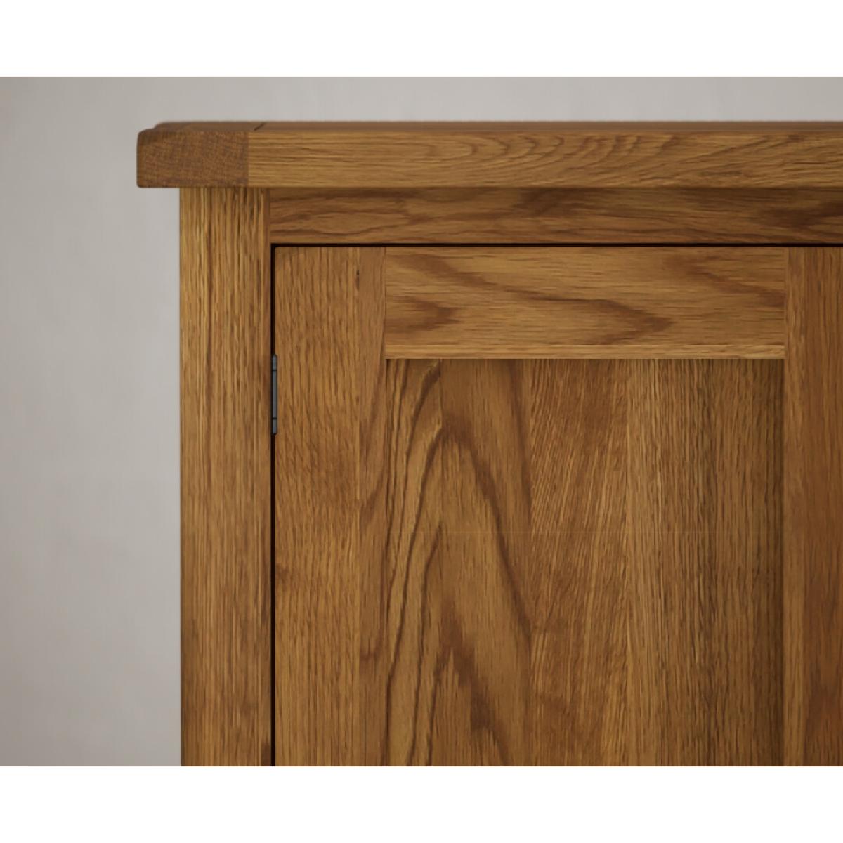 Harrogate Rustic Solid Oak Triple Wardrobe – image 8