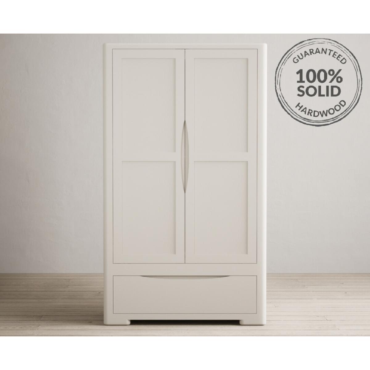Harper Soft White Painted Double Wardrobe – image 2