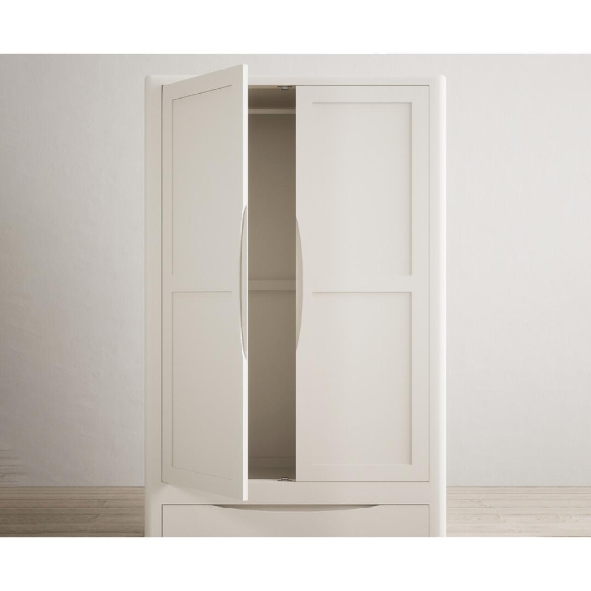 Harper Soft White Painted Double Wardrobe – image 4
