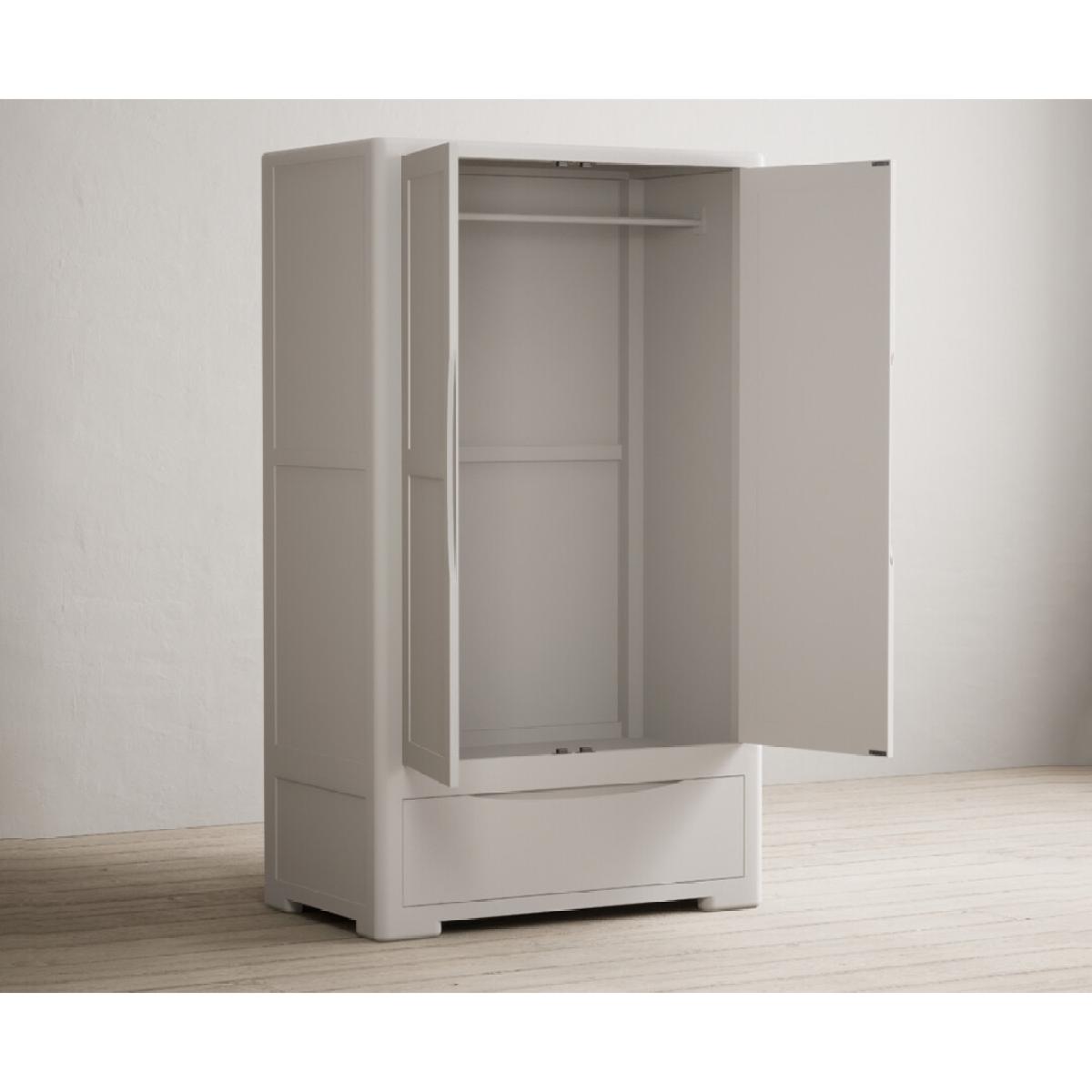 Harper Soft White Painted Double Wardrobe – image 6