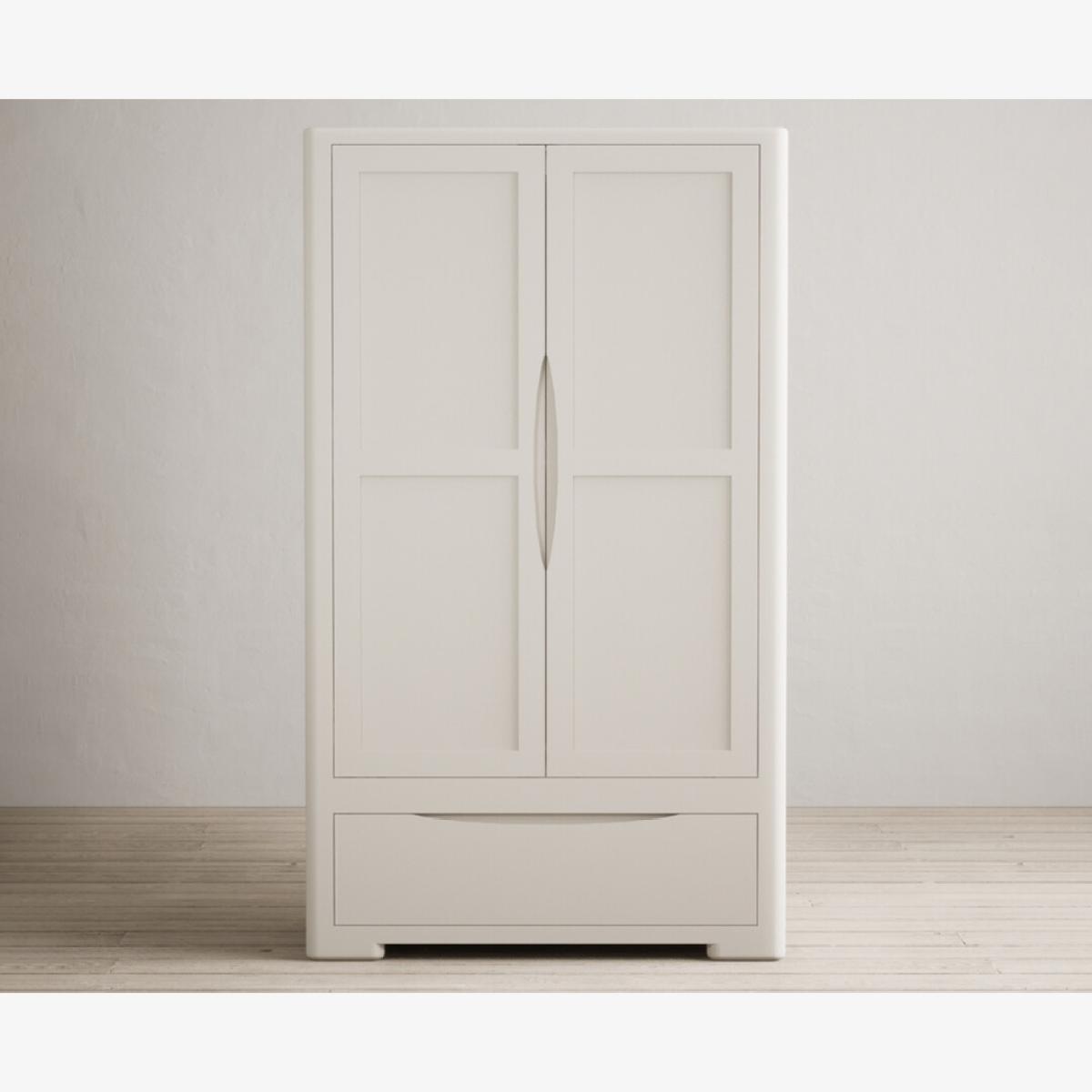 Harper Soft White Painted Double Wardrobe – image 1