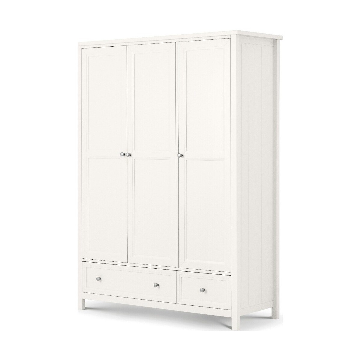 Maine 3 Door Combination Wardrobe Surf White – image 1