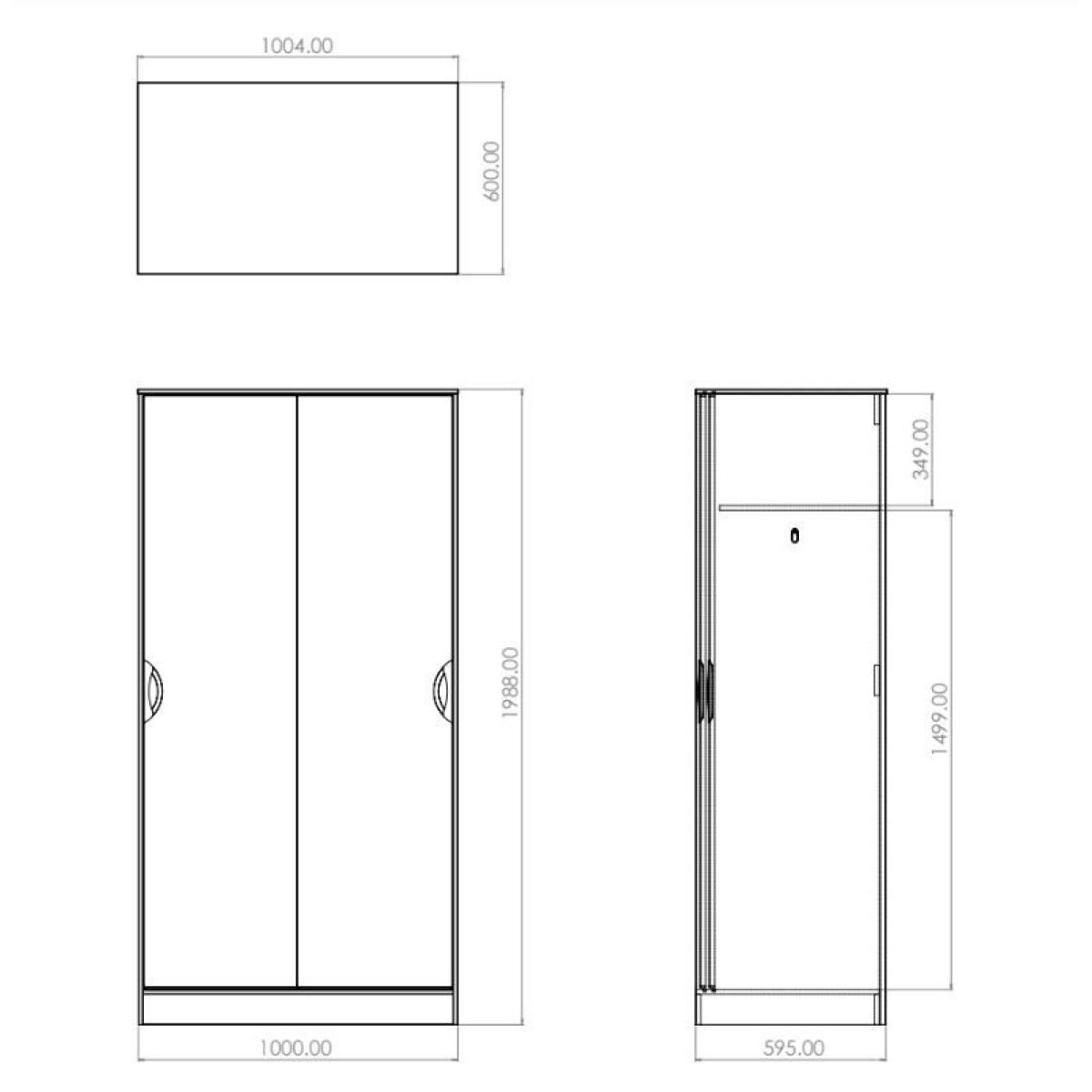 Cambourne Cam110 Sliding Door Wardrobe – image 7