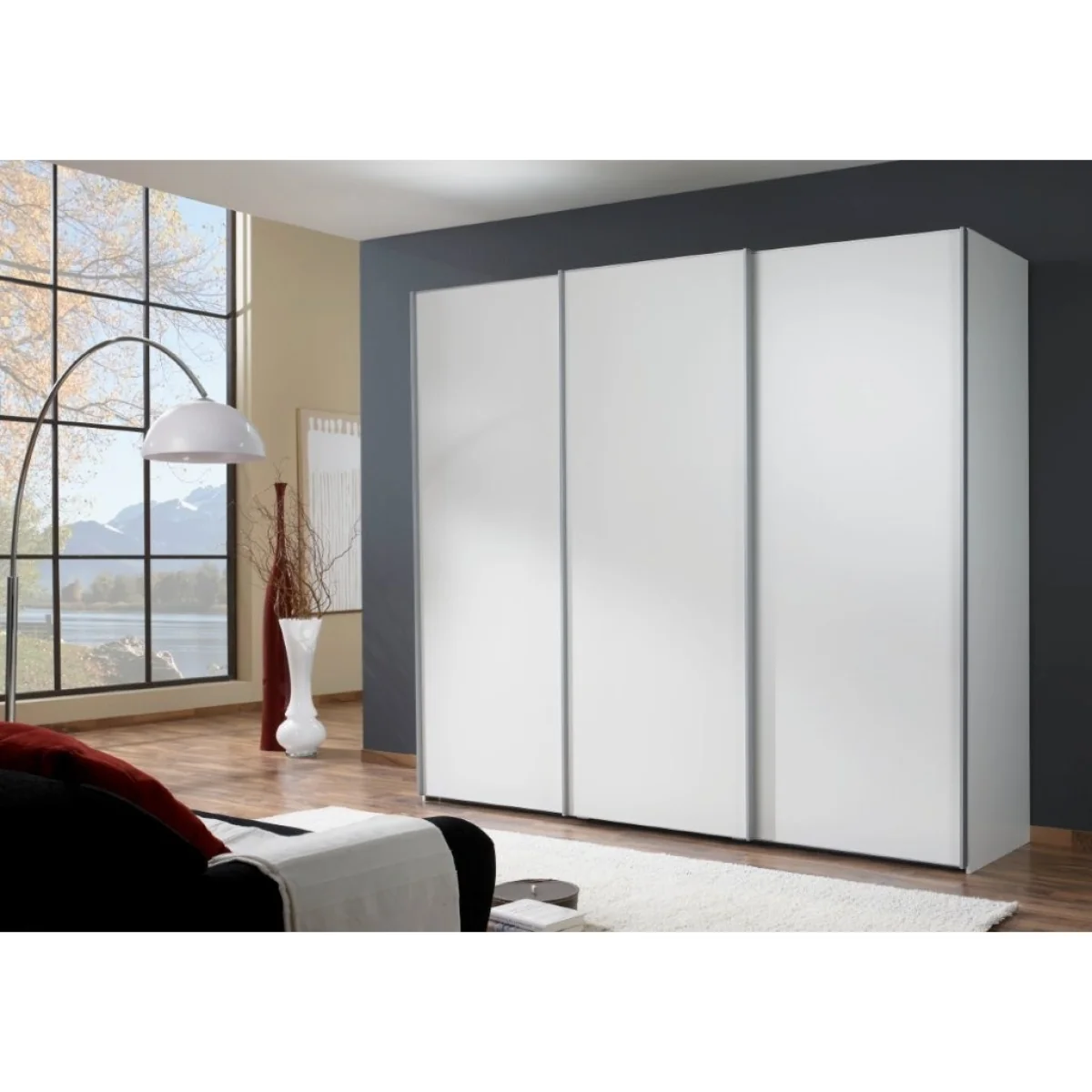 Wiemann Darwin Sliding 3 Door Wardrobe - 280cm - 3 Wooden Doors – image 2