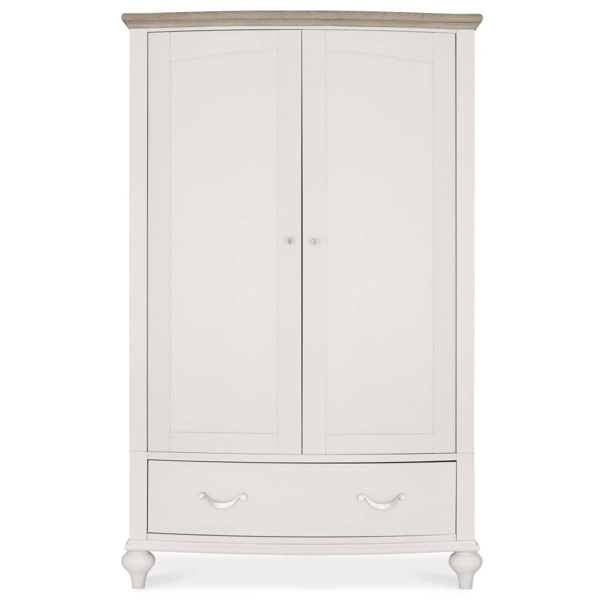 Montreal Grey Washed Oak & Soft Grey Double Wardrobe – image 3