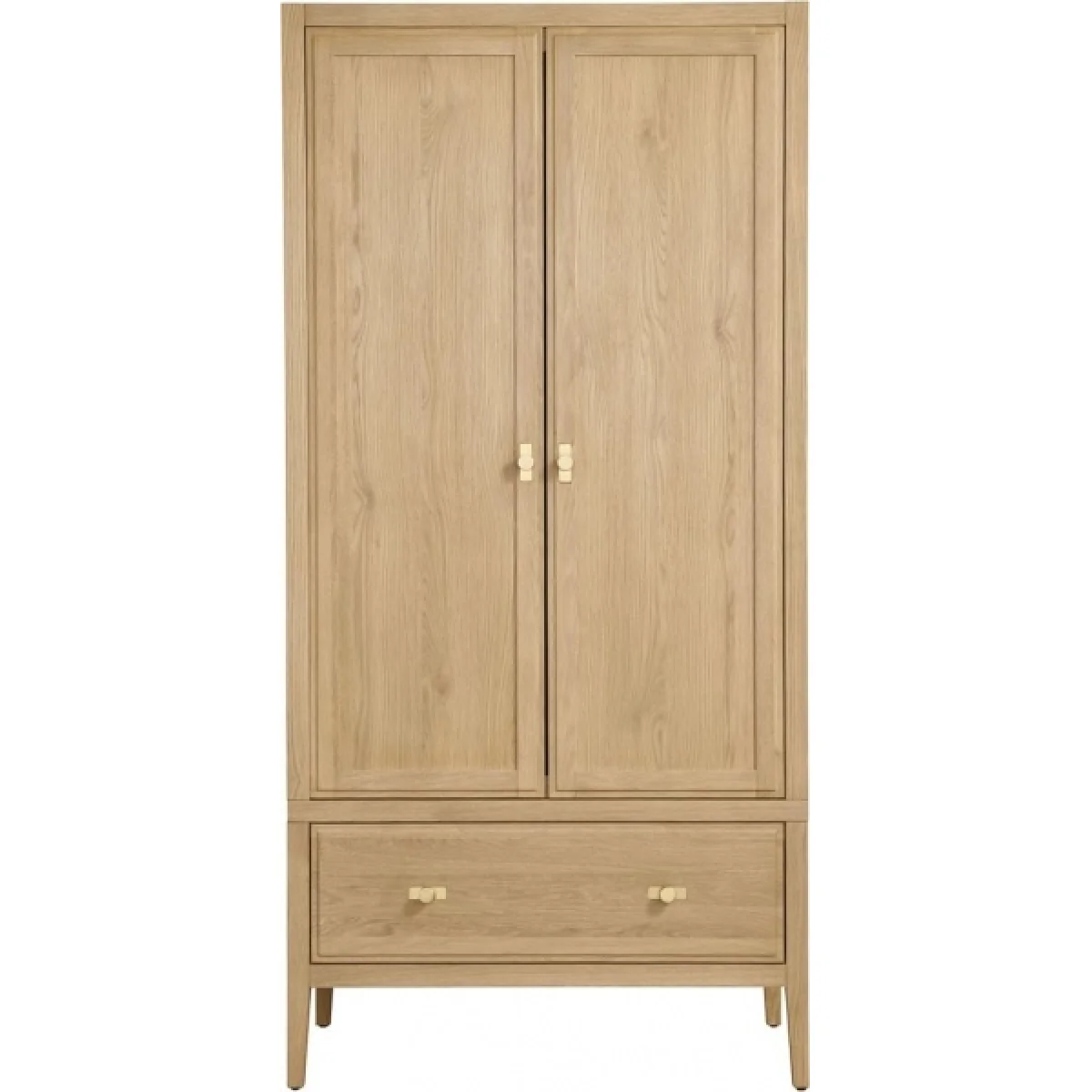 Illinois 2 Door Wardrobe With Drawer - Oak – image 6