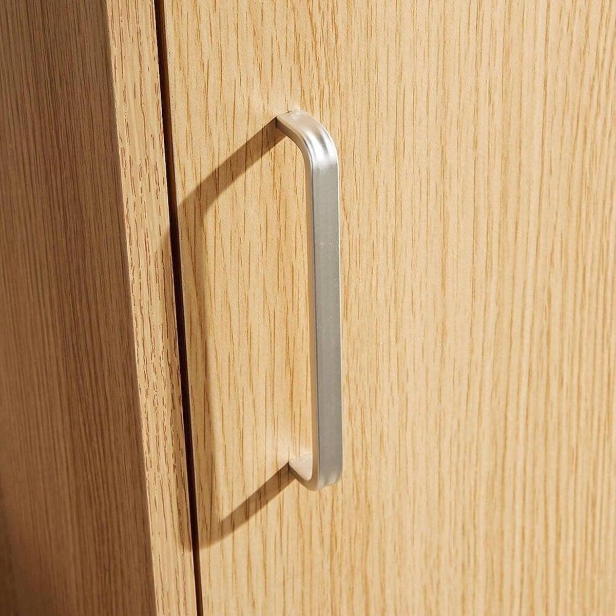 Stratford 1 Door Slim Wardrobe Bedroom Storage Unit - Oak – image 3