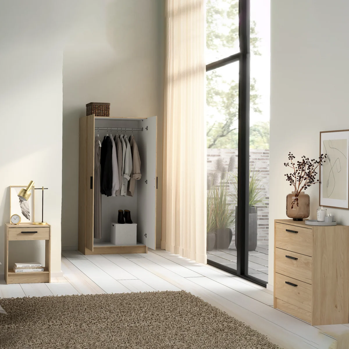 Escape Wardrobe, Chest and Nightstand in Jackson Hickory - Jackson Hickory – image 7