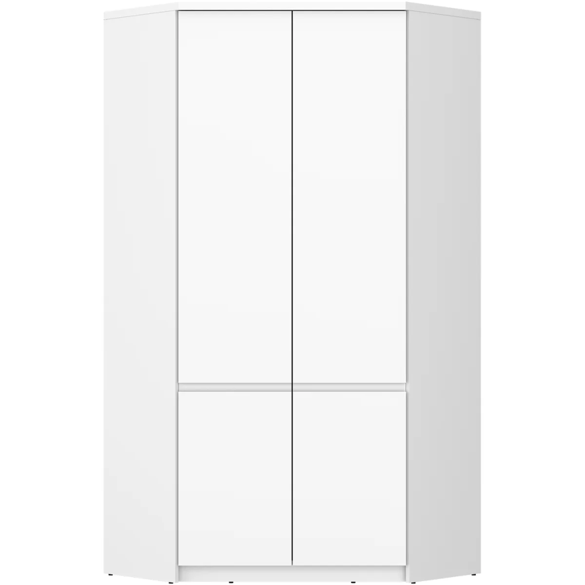 Fribo Corner Wardrobe 2 Door in Alpine White - Alpine White – image 2