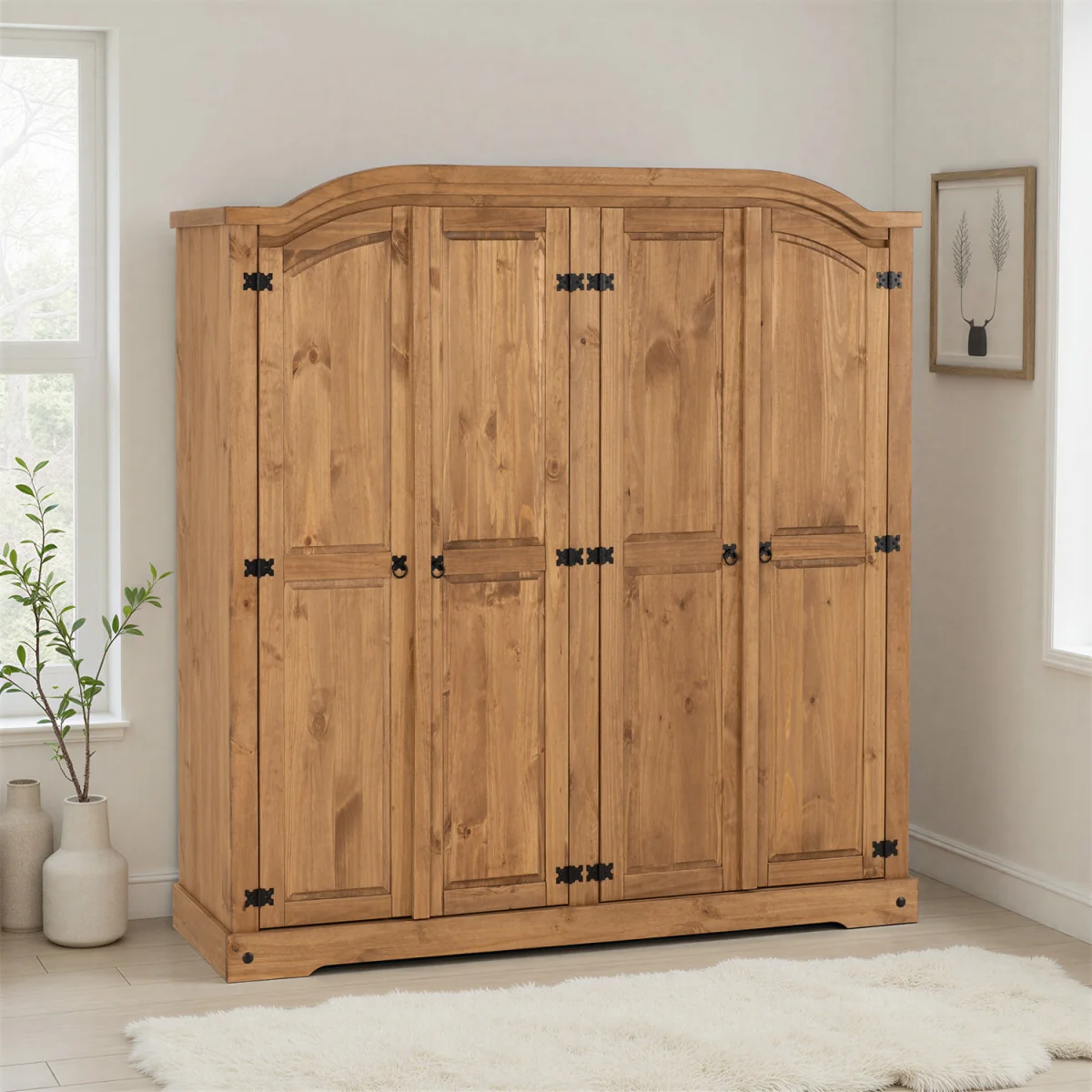 Corona Essentials 4 Door Wardrobe