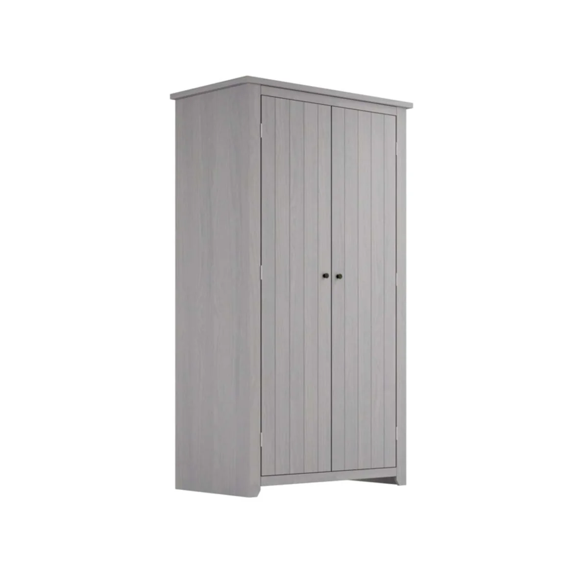 Tralee Washed Solid 2 Door Wardrobe - Grey – image 2