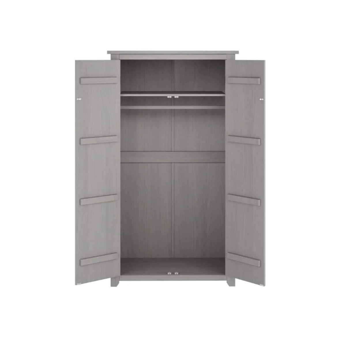 Tralee Washed Solid 2 Door Wardrobe - Grey – image 3