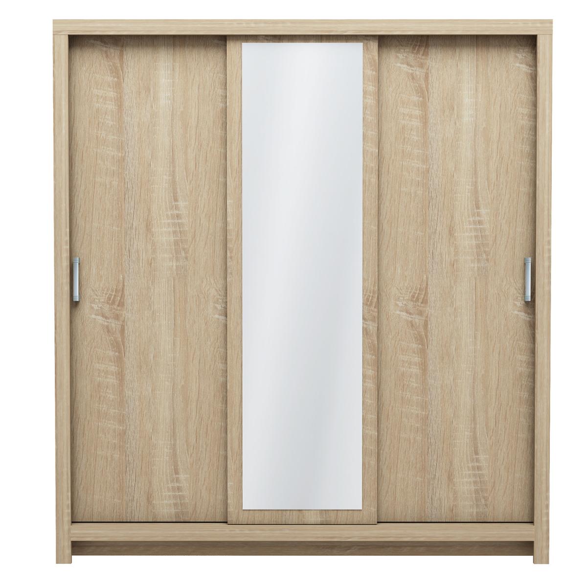 Abbot 3 Door Sliding Wardrobe With Mirror – image 2
