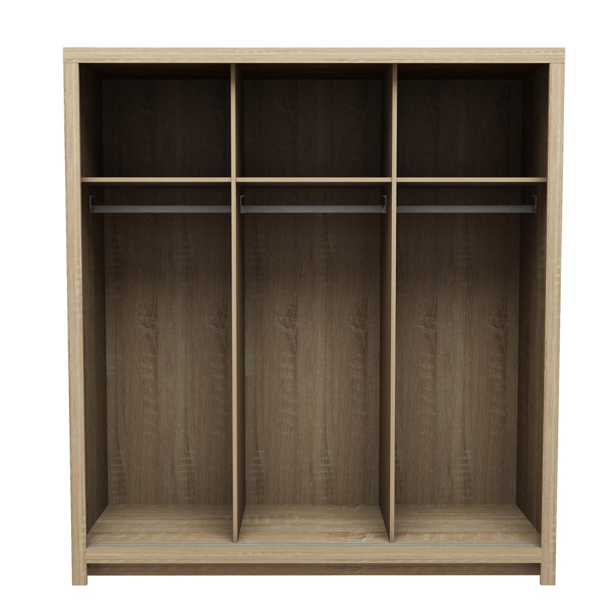 Abbot 3 Door Sliding Wardrobe With Mirror – image 3