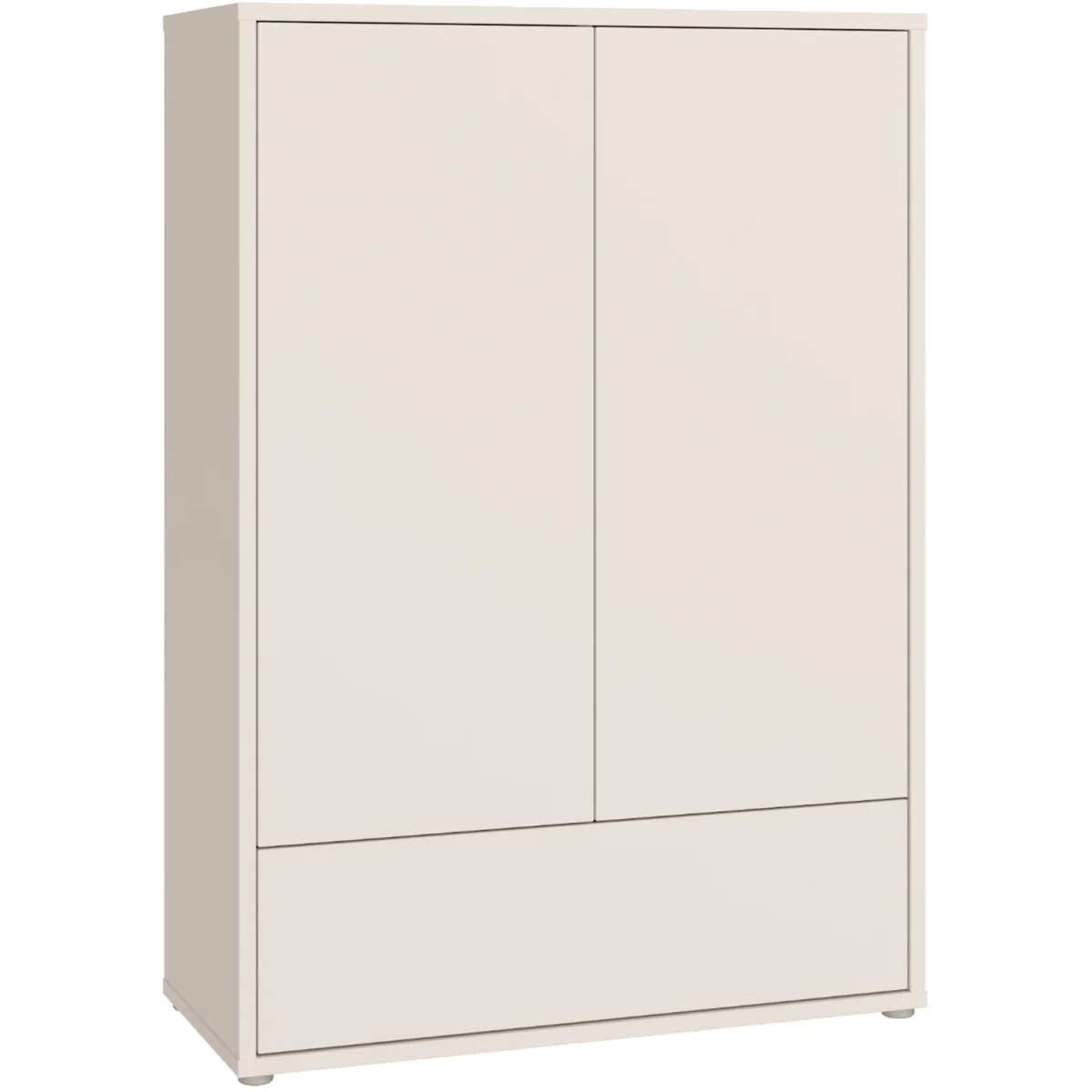 Alice Springs 2 Door Wardrobe with Push-Open Doors & Drawer in Sand - Sand – image 3