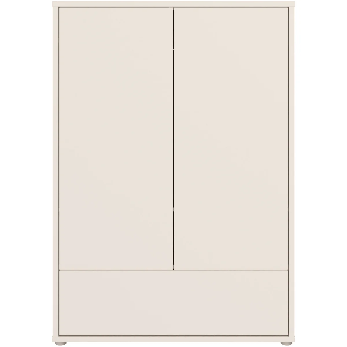 Alice Springs 2 Door Wardrobe with Push-Open Doors & Drawer in Sand - Sand – image 4