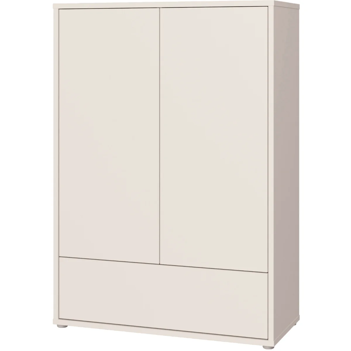Alice Springs 2 Door Wardrobe with Push-Open Doors & Drawer in Sand - Sand – image 5