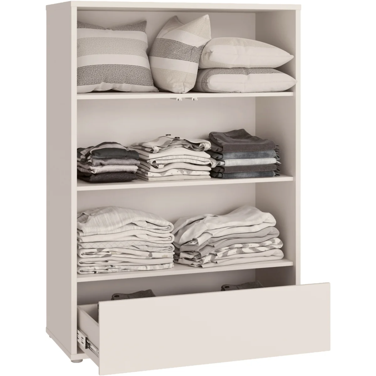 Alice Springs 2 Door Wardrobe with Push-Open Doors & Drawer in Sand - Sand – image 8