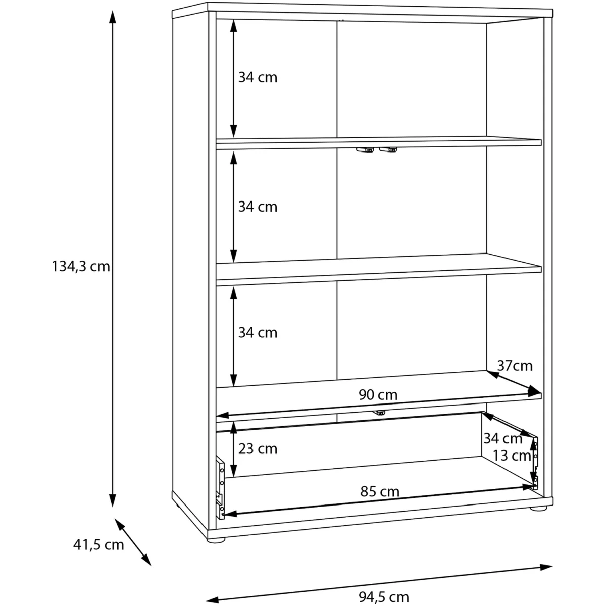 Alice Springs 2 Door Wardrobe with Push-Open Doors & Drawer in Sand - Sand – image 10