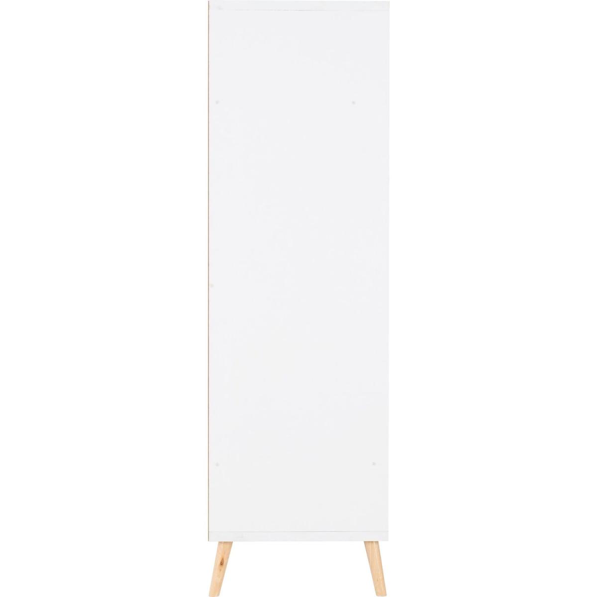 Nordic 4 Door 4 Drawer Wardrobe - White – image 3