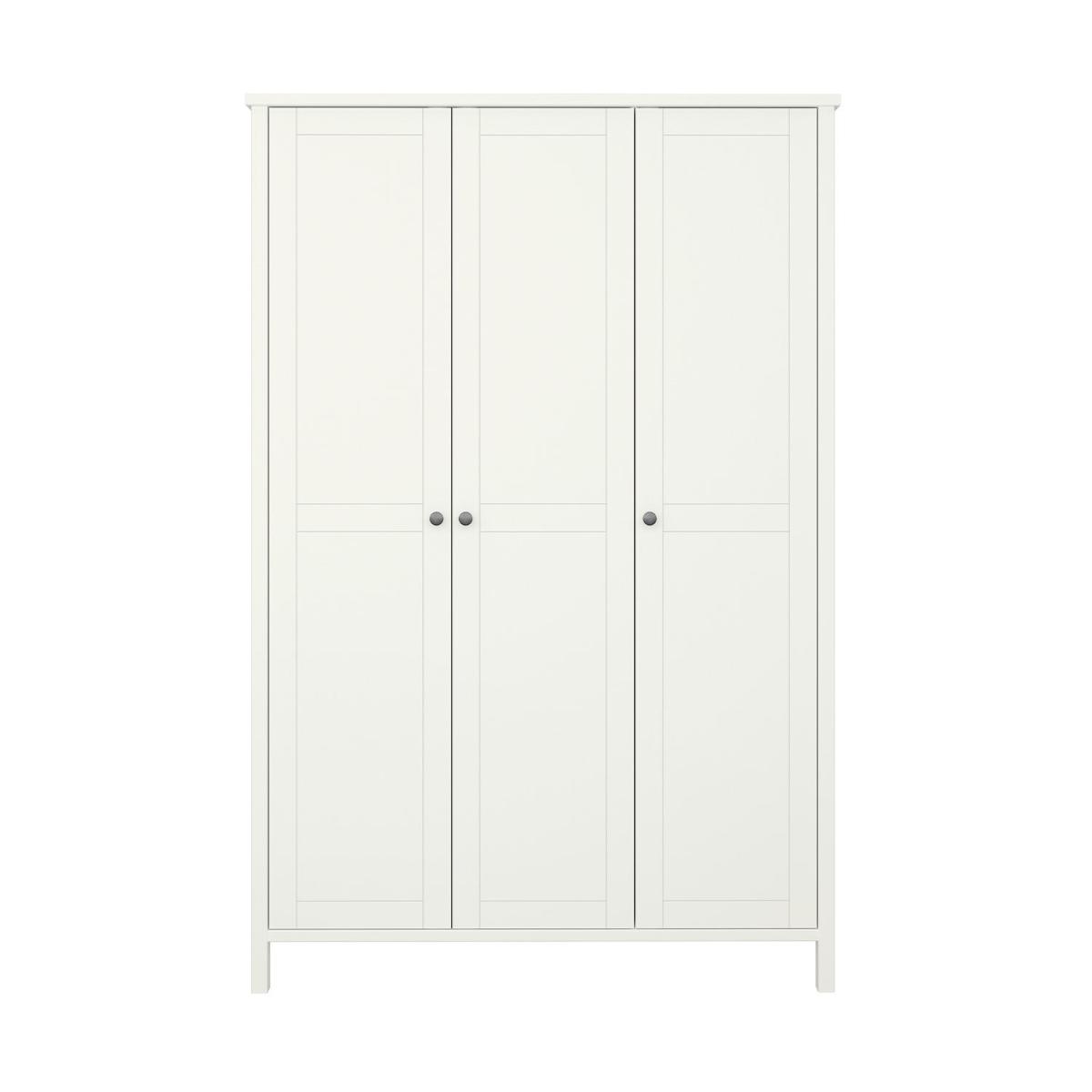 Tromso 3-Door Wardrobe - White – image 3