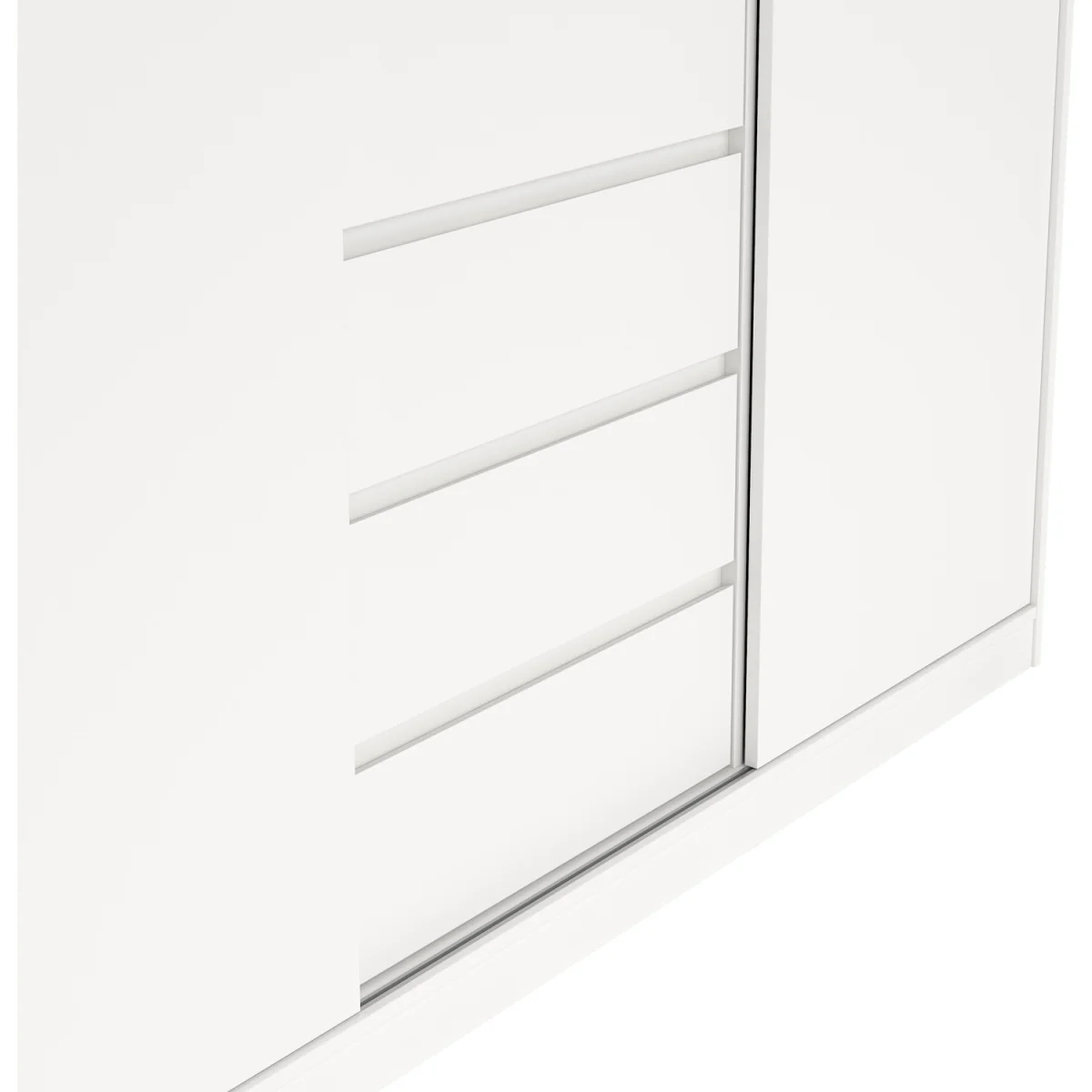 Naia Wardrobe with 2 Sliding Doors 1 Door 3 Drawers in Jackson Hickory Oak - Jackson Hickory Oak – image 14
