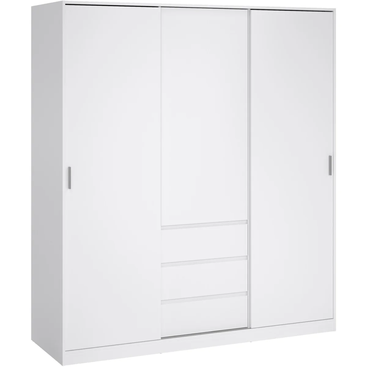 Naia Wardrobe with 2 Sliding Doors 1 Door 3 Drawers in Jackson Hickory Oak - Jackson Hickory Oak – image 15
