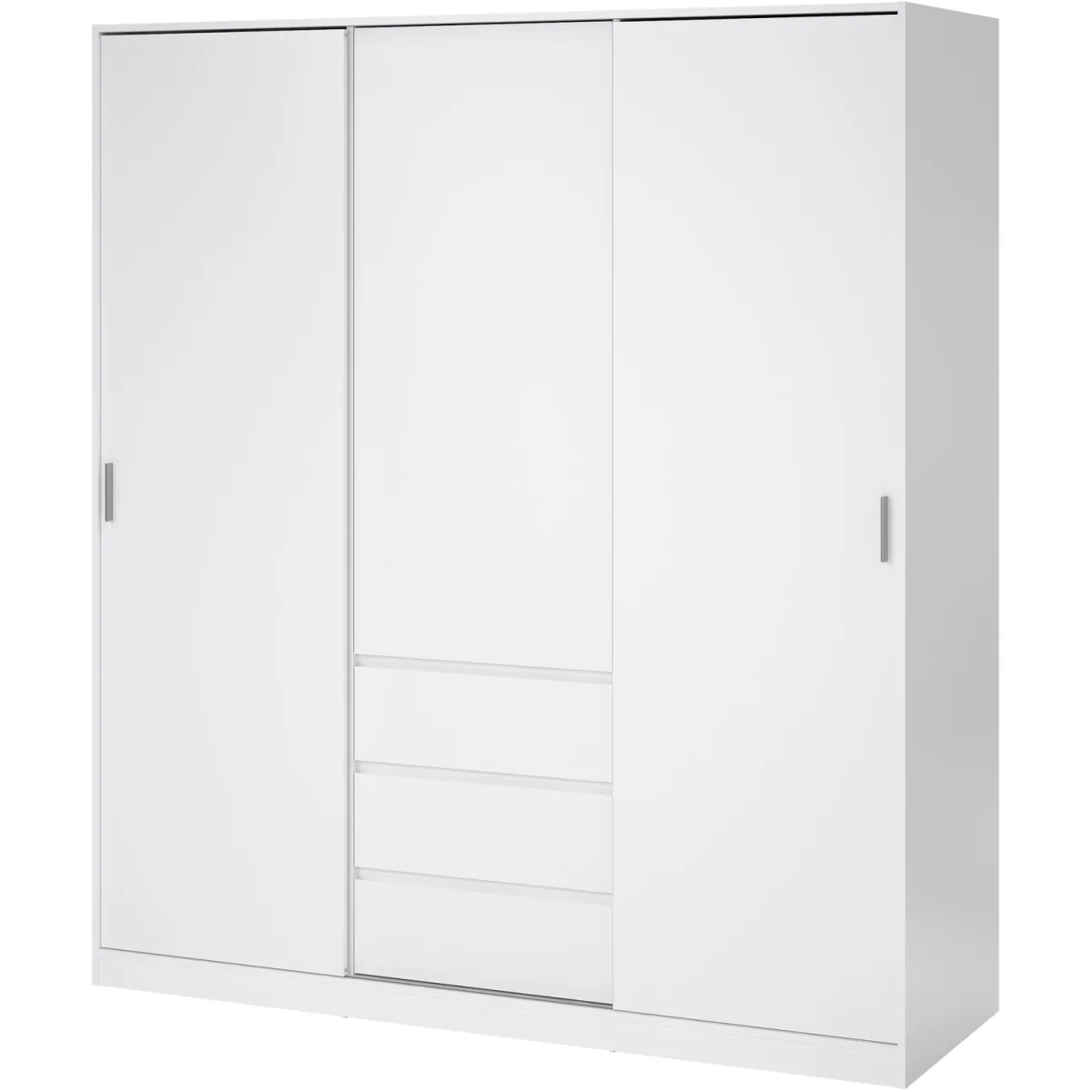 Naia Wardrobe with 2 Sliding Doors 1 Door 3 Drawers in Jackson Hickory Oak - Jackson Hickory Oak – image 17