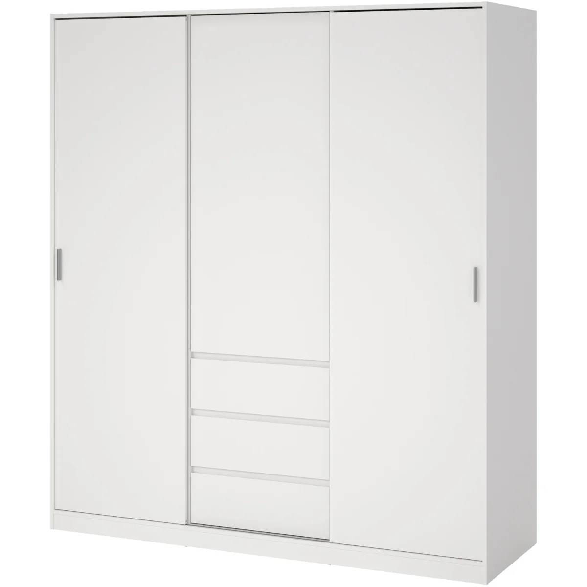 Naia Wardrobe with 2 Sliding Doors 1 Door 3 Drawers in Jackson Hickory Oak - Jackson Hickory Oak – image 9