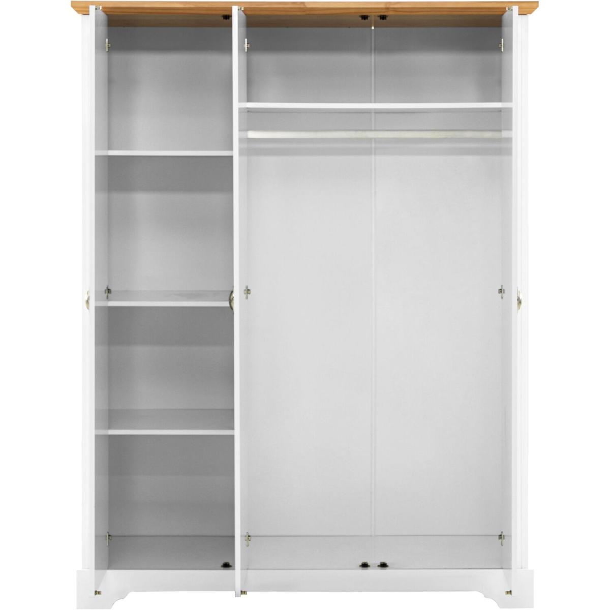 Toledo 3 Door Wardrobe Bedroom Set - White – image 9