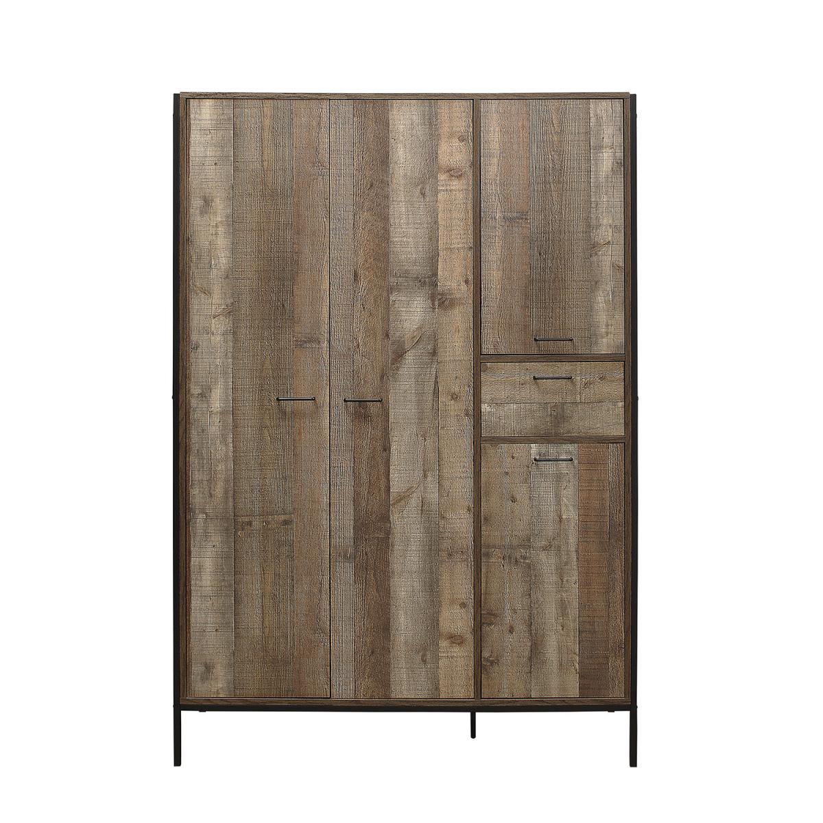 Urban Rustic 4 Drawer Wardrobe – image 3
