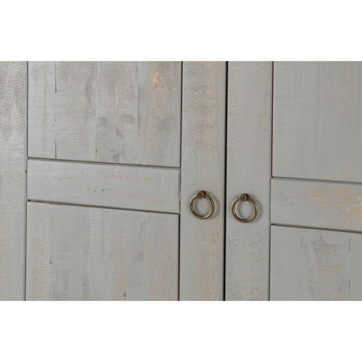 Vermont Wardrobe - 3 door Grey and White – image 4