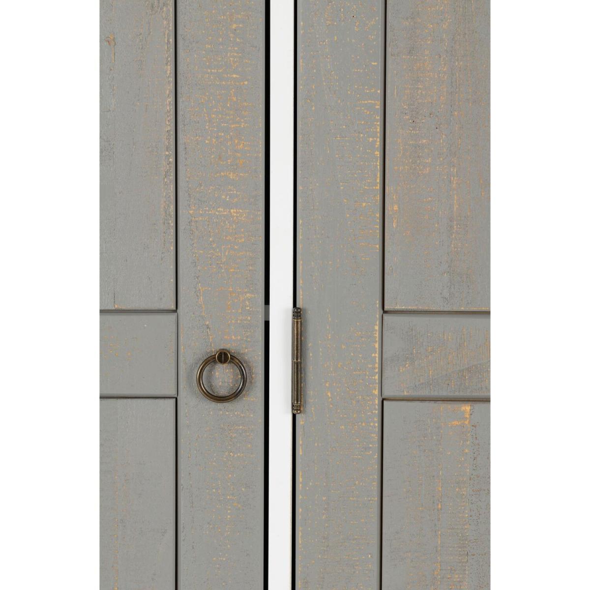 Vermont Wardrobe - 3 door Grey and White – image 7