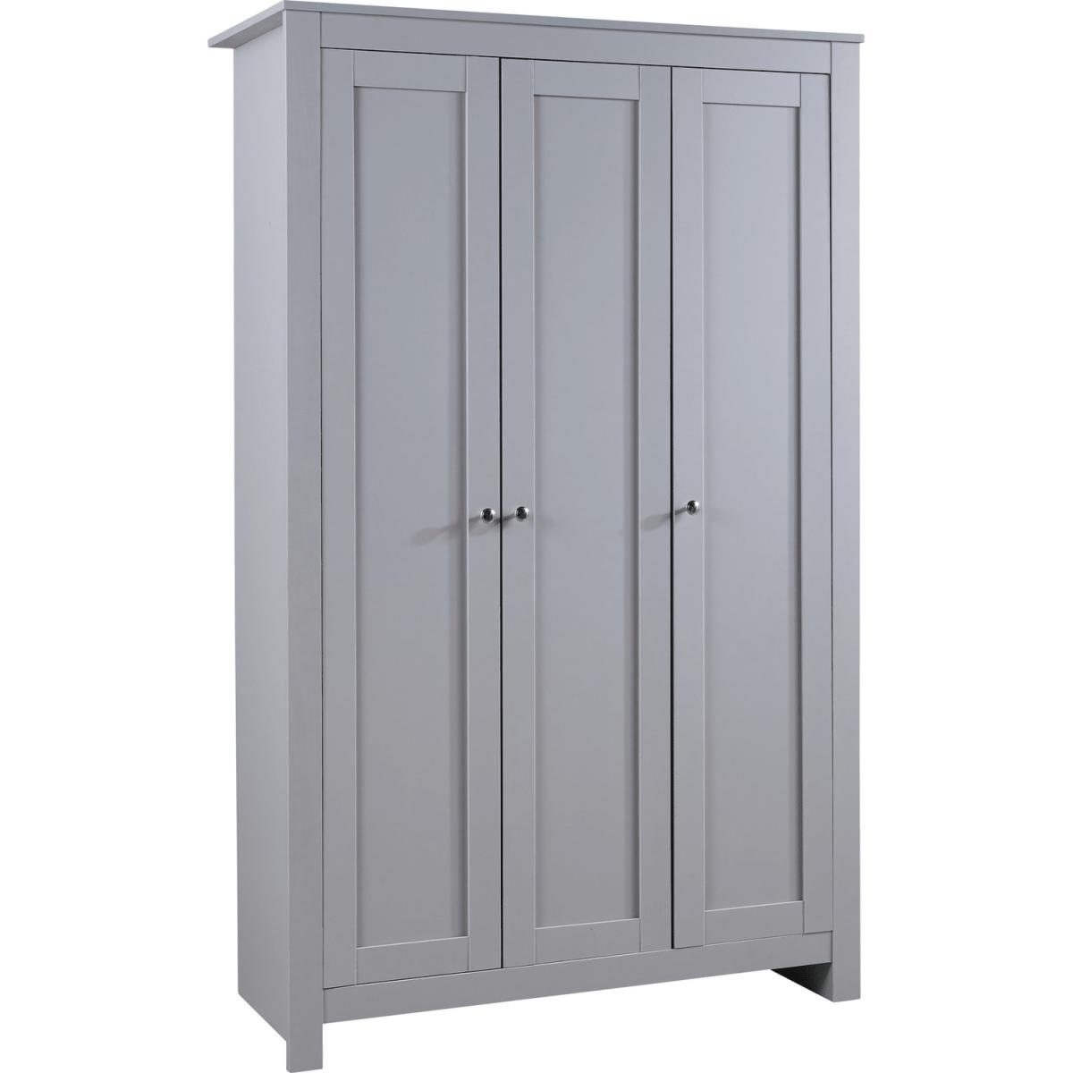 Nyon 3 Door Bedroom Wardrobe Storage Unit - Grey – image 4